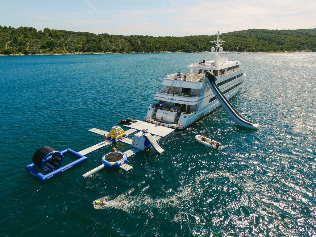 Aqua-parks can be customized for your yacht