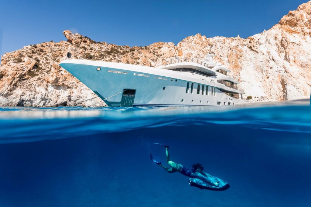 Yacht in Greece with Seabob